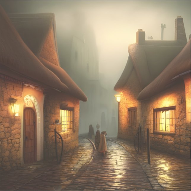E.J. Gold Villagers Wet Cobblestones Vinyl Sticker (Front)