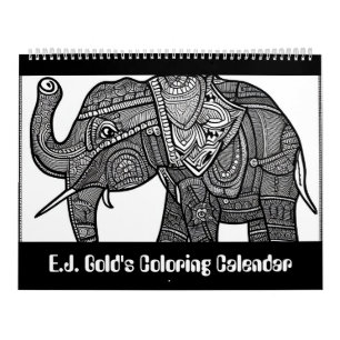 E.J. Gold's Wildlife Coloring Calendar