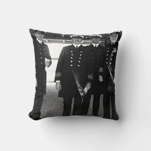 EJ Smith Titanic  Throw Pillow