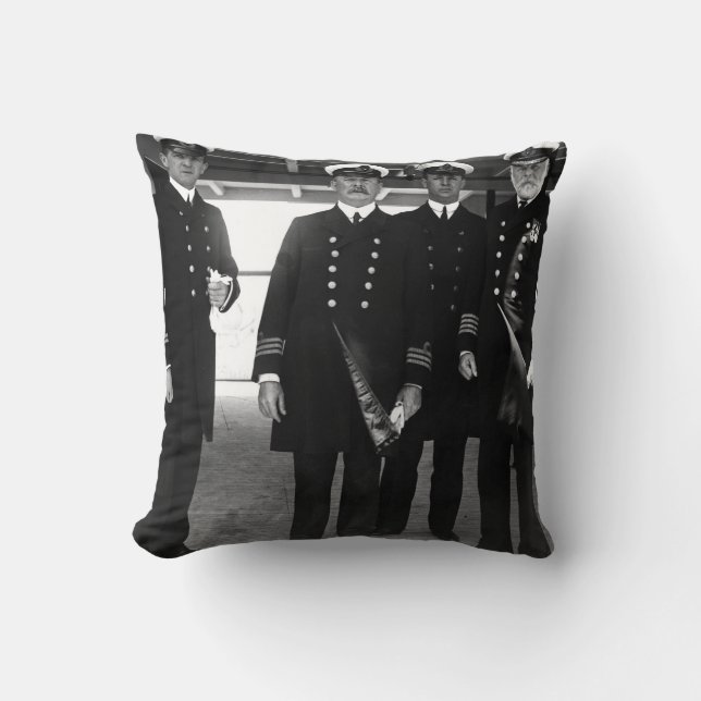 E.J. Smith (Titanic)  Throw Pillow (Front)