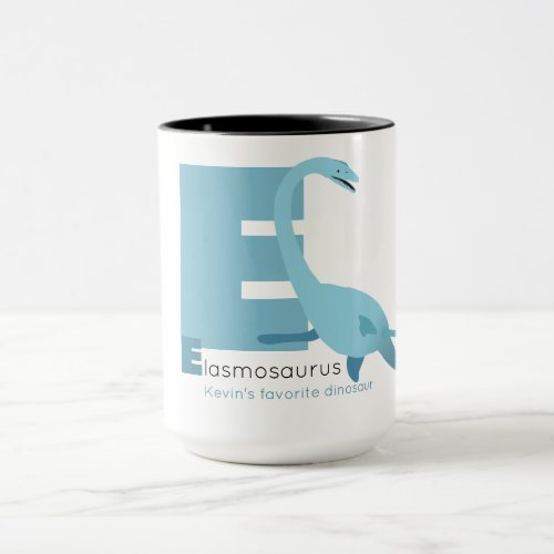 E like Elasmosaurus Mug