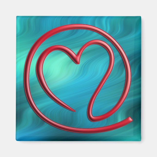 e m a i l 4 y o u | bluegreen waves magnet (Front)