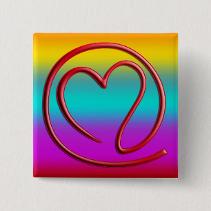 e m a i l 4 y o u colored linear pinback button