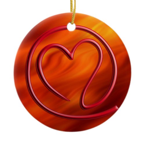 e m a i l 4 y o u | fire red ceramic ornament