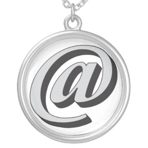 E-mail symbol 3D Silver Plated Necklace