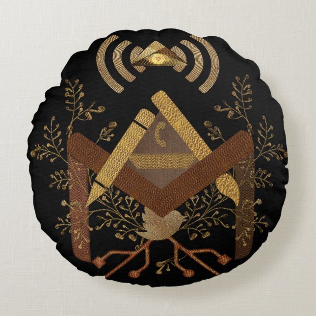 e-Mason 2014 Round Pillow (Front)