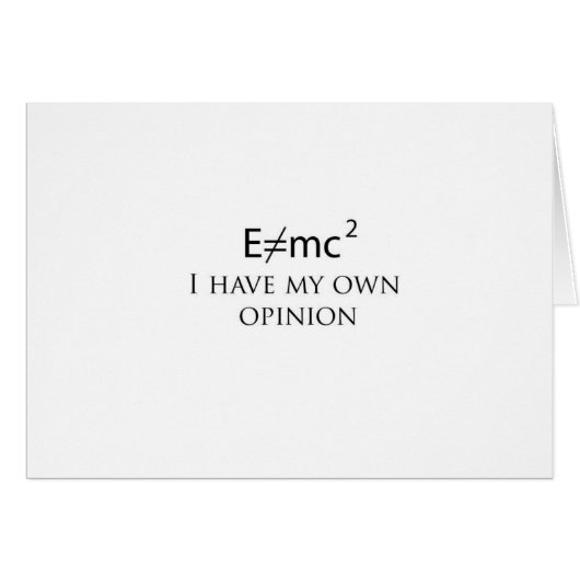 e=mc2 (Front Horizontal)