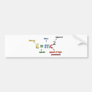 E=mc2 Bumper Sticker