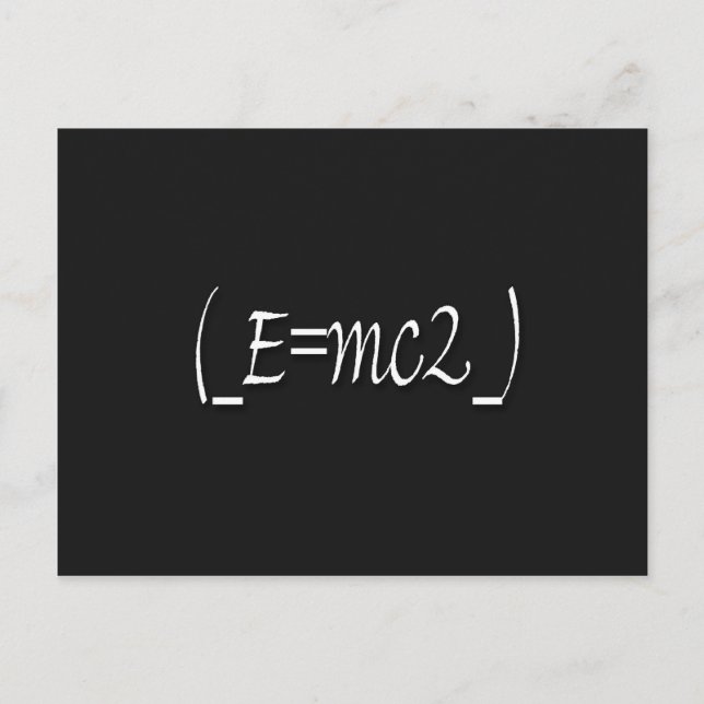 (_E=mc2_) copy Postcard (Front)