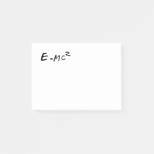 EMC2 E equals MC squared Post_it Notes