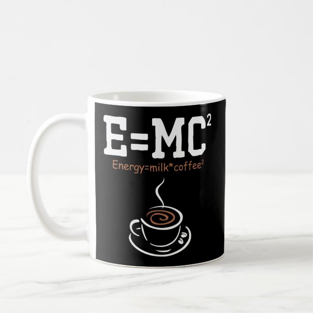 E Mc2 Energy Milk Coffee Physics Mug (Left)
