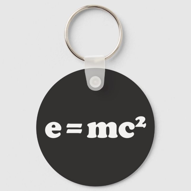 e = mc2 keychain (Front)