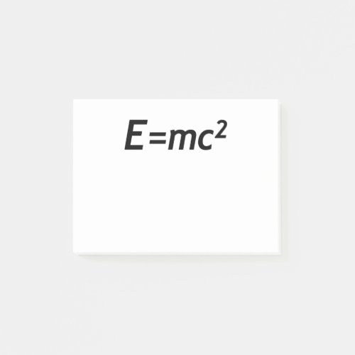 Emc2 Mass Energy Equivalence Light Speed Physics Post_it Notes