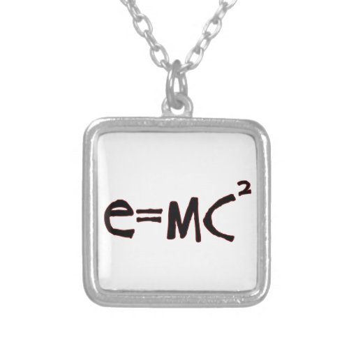 EMC2 SILVER PLATED NECKLACE