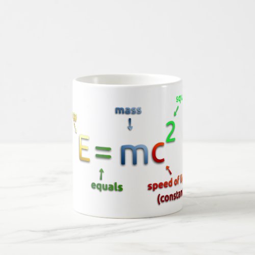 E  MC2 E equals MC Squared Coffee Mug