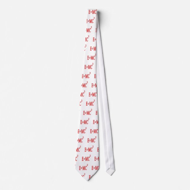E=MC 2 (red) Neck Tie (Front)