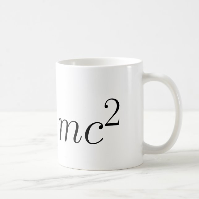 E = mc² coffee mug (Right)