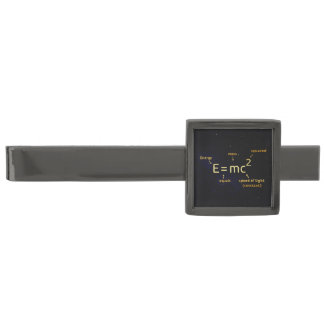 E=mc², Mass–Energy Equivalence Gunmetal Finish Tie Bar