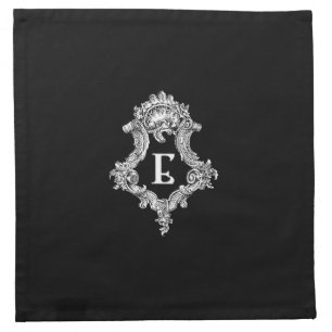 E Monogram Initial Cloth Napkin