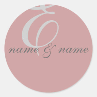 "E" monogram label - personalize