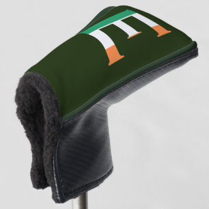 E Monogram overlaid on Irish Flag pccnt Golf Head Cover