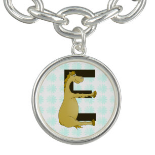 E Monogram Pony Charm Bracelet