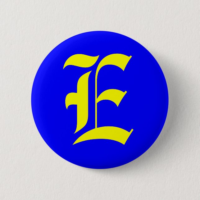 E - OLD ENGLISH PINBACK BUTTON (Front)