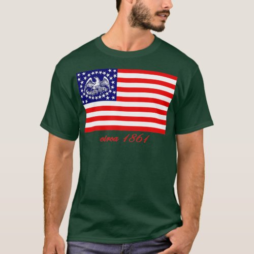 E PLURIBUS UNUM CIVIL WAR REGIMENTAL FLAG T_Shirt