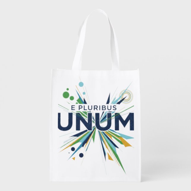 E Pluribus Unum Grocery Bag (Back)