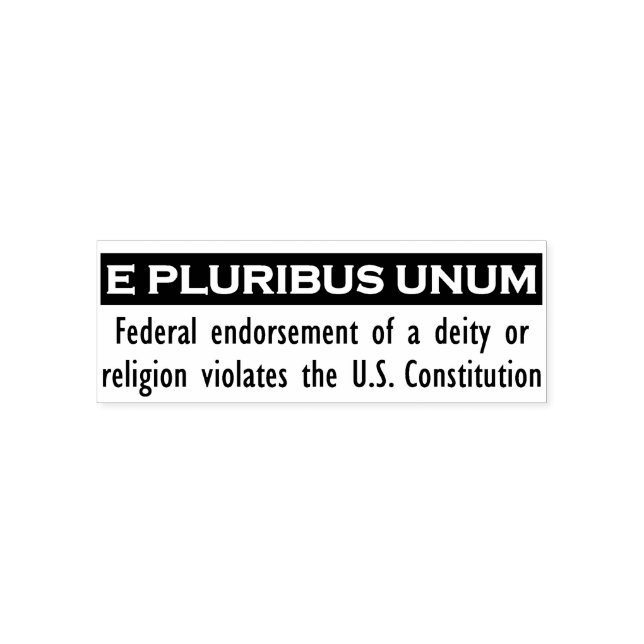 E PLURIBUS UNUM Stamp - Black/Medium (Design)
