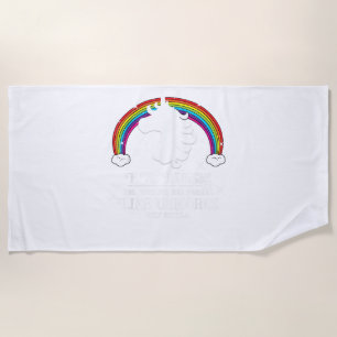 E.R. Nurses are Magical Like Unicorns Funny Tshirt Beach Towel