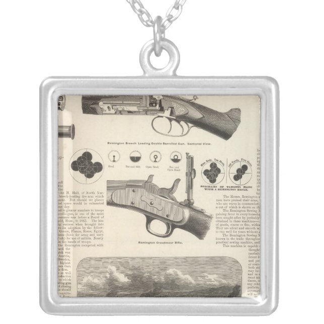 E Remington and Sons Silver Plated Necklace (Front)