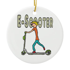 E-Scooter Ceramic Ornament