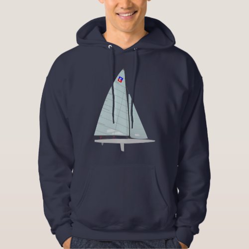 E Scow One Design Racing Sailboat Hoodie