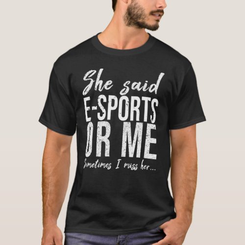 e_Sports funny sports gift idea T_Shirt