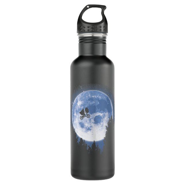 E.T. and Elliot Classic Bicycle Moon Jump Tank Top Stainless Steel Water Bottle (Front)