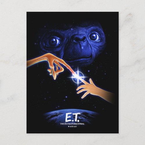 ET  Elliott Touching Fingertips Postcard