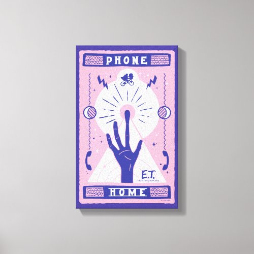 ET Phone Home Tarot Style Graphic Canvas Print
