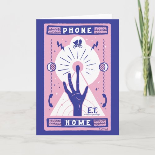 ET Phone Home Tarot Style Graphic Card