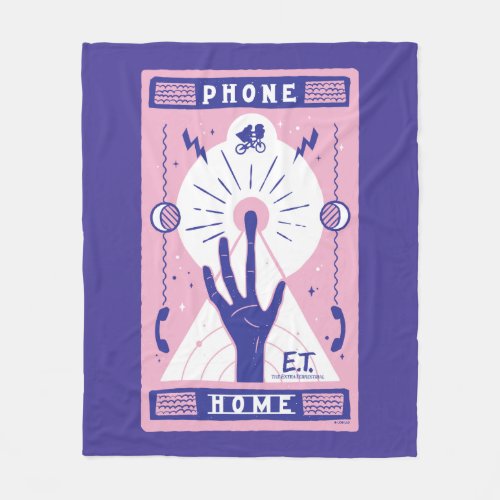ET Phone Home Tarot Style Graphic Fleece Blanket
