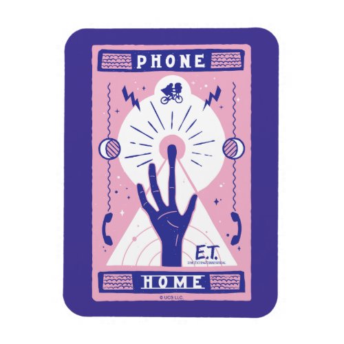 ET Phone Home Tarot Style Graphic Magnet