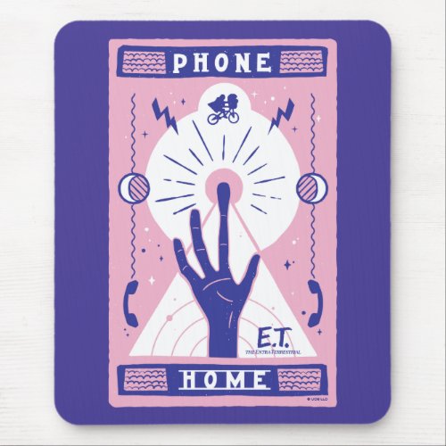 ET Phone Home Tarot Style Graphic Mouse Pad