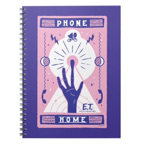 ET Phone Home Tarot Style Graphic Notebook