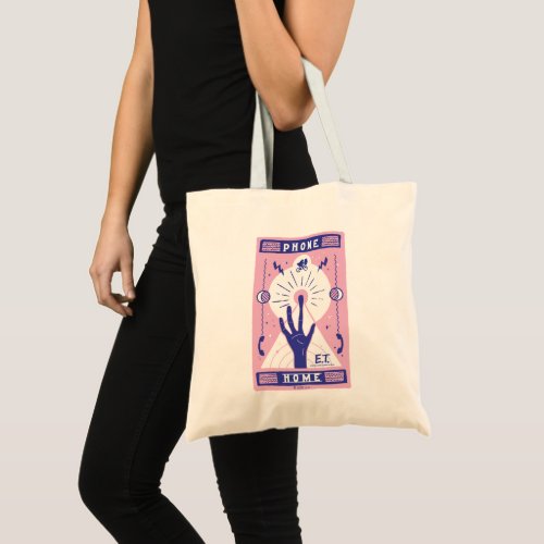 ET Phone Home Tarot Style Graphic Tote Bag