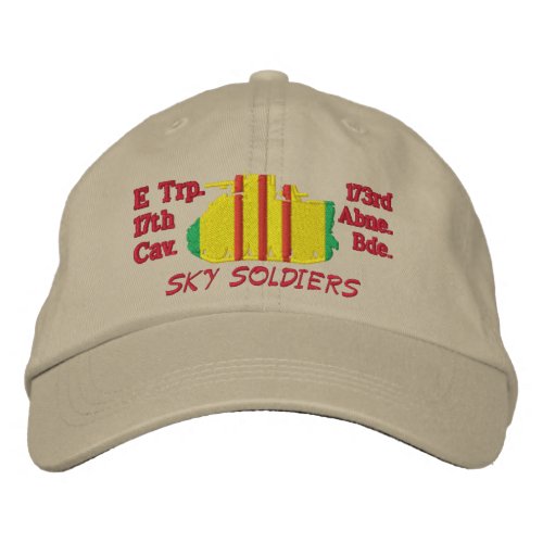 E Troop 17th Cav M113 Track Embroidered Hat