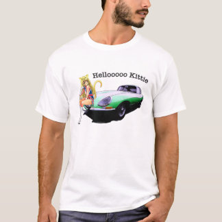 E-type Jag with hot cat girl T-Shirt