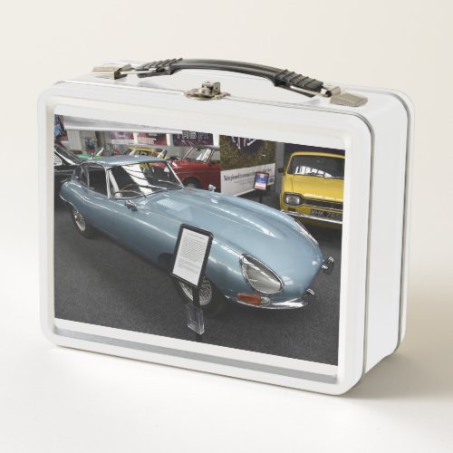 E_type jaguar metal lunch box