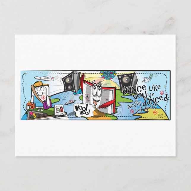 E Versus B - Dance like it is your last Postcard (Front)