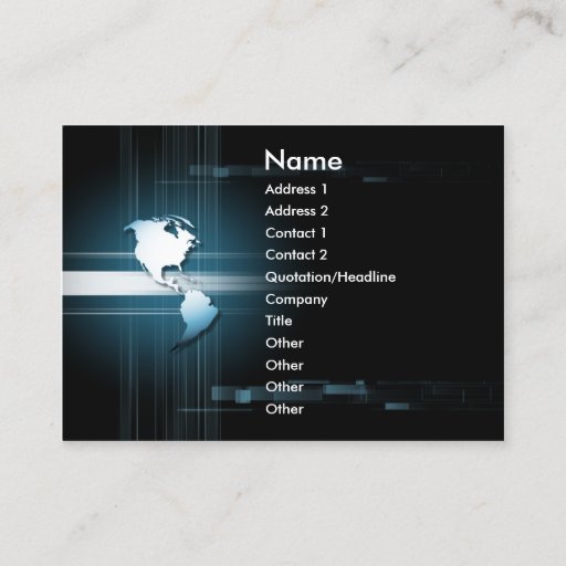Customizable business_e business card