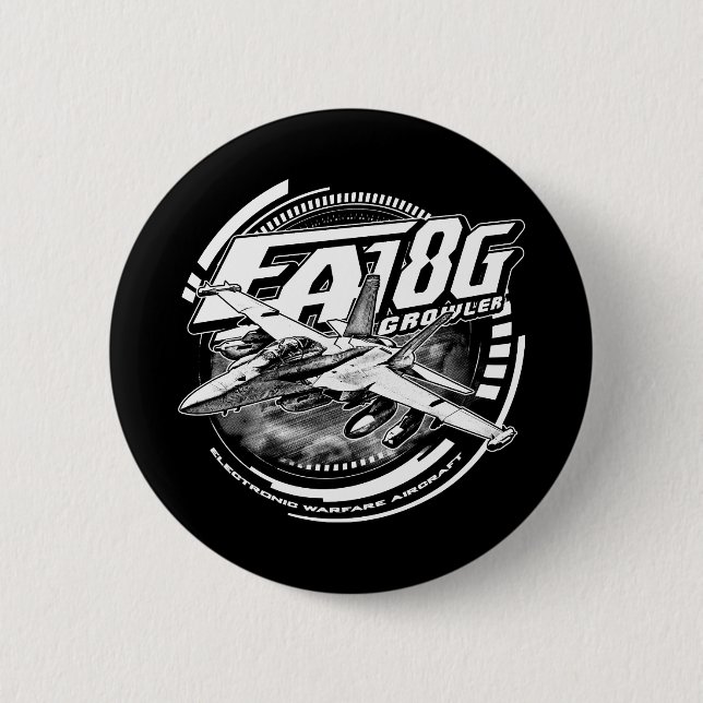 EA-18G Growler Button Button (Front)